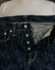 16oz Slubby Selvedge Denim Relaxed Tapered Cut Jeans - Indigo IH-888S-SLB