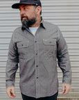 Jean Cord Work Shirt- Black (SC25511)