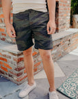 Fatigue Shorts-Tiger Camo Green