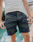 Fatigue Shorts-Tiger Camo Green