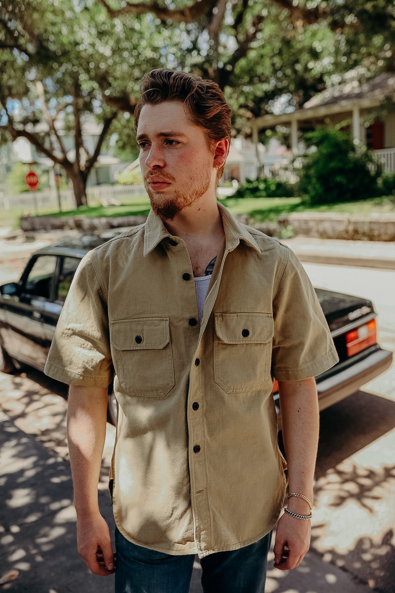 Field Shirt-Rinsed Khaki Selvedge