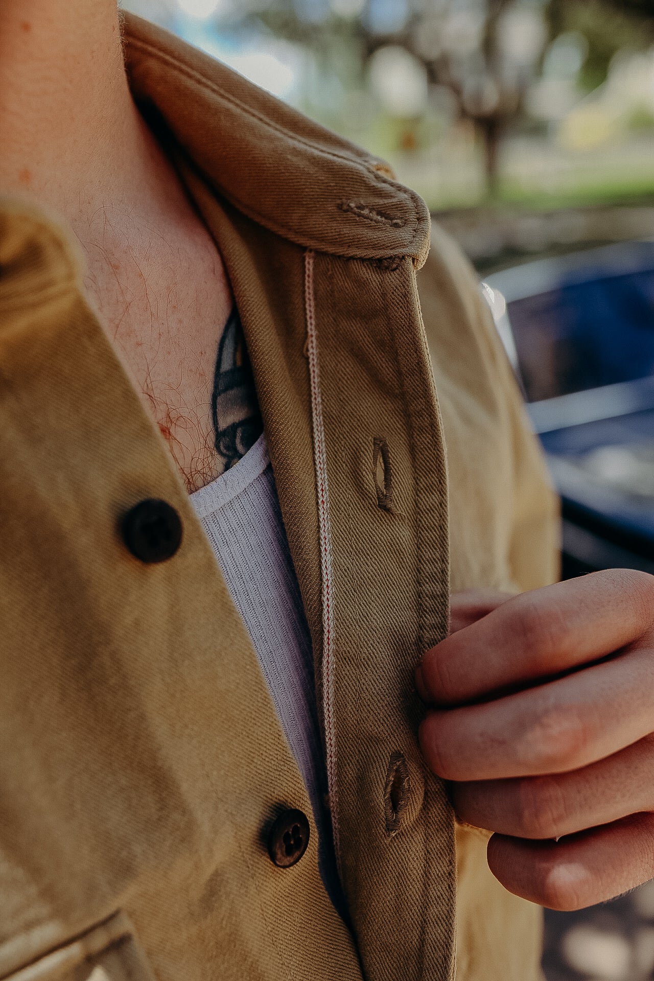 Field Shirt-Rinsed Khaki Selvedge