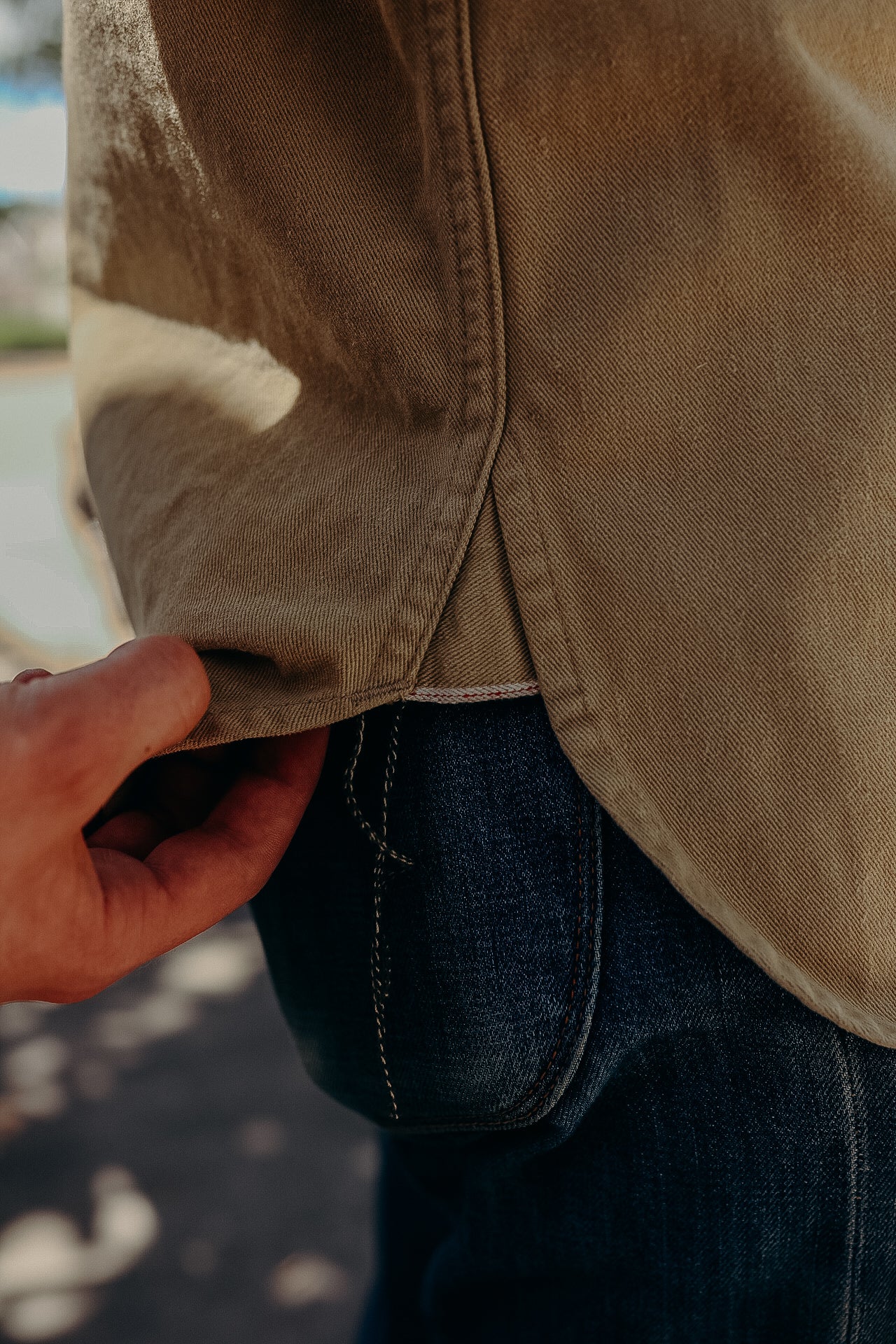 Field Shirt-Rinsed Khaki Selvedge