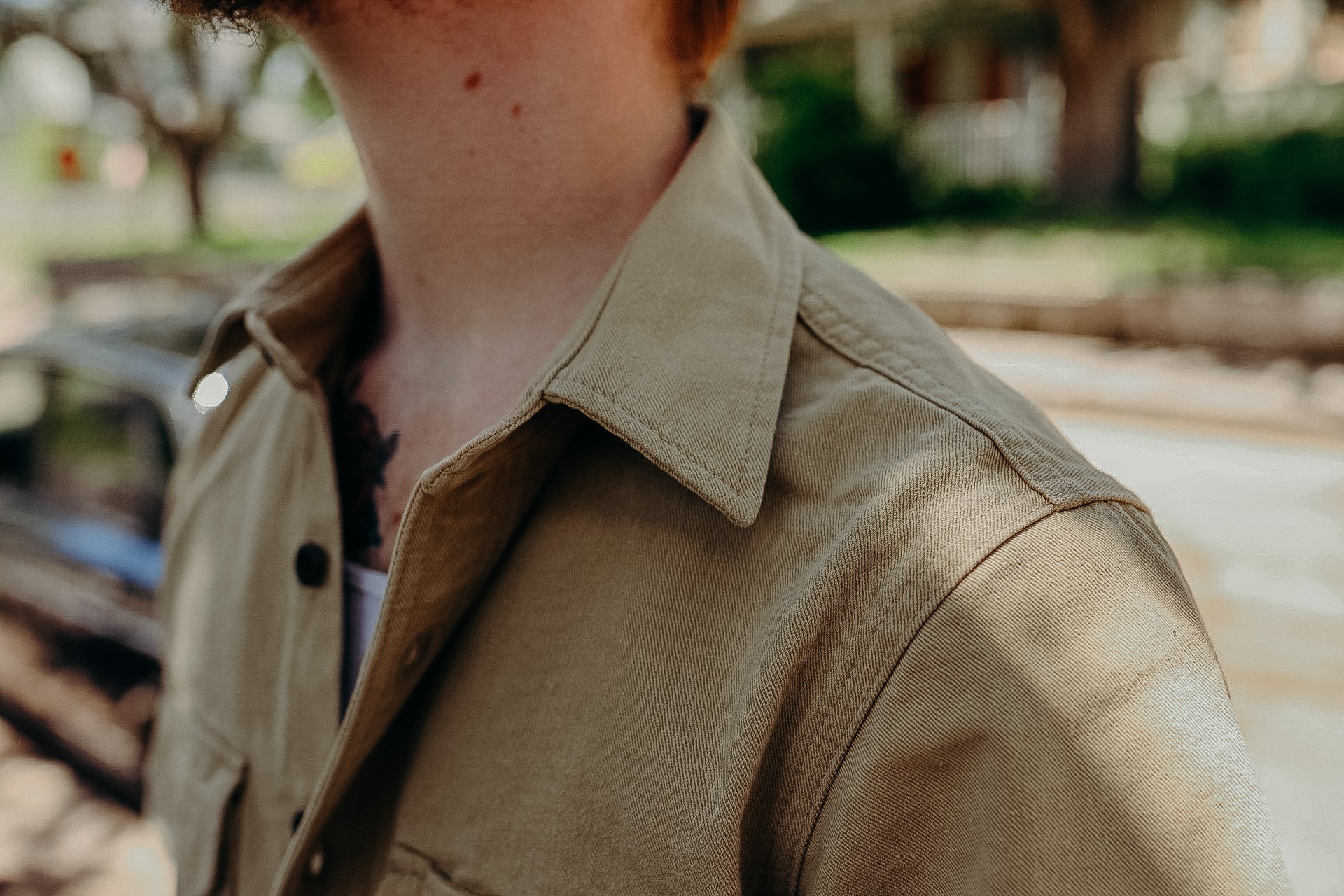 Field Shirt-Rinsed Khaki Selvedge