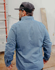 Jean Cord Work Shirt- Navy (SC25511)