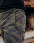 Fatigue Shorts-Tiger Camo Green