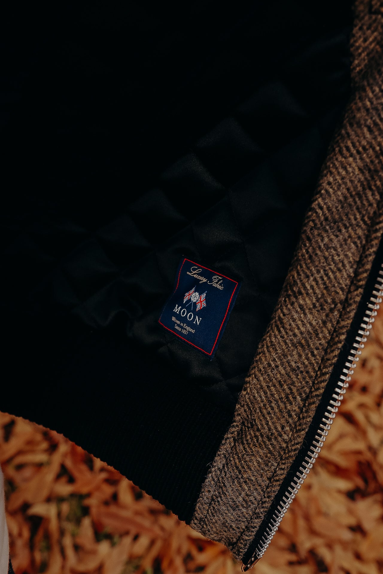 Heavy Duty Flyer&#39;s Club Jacket - Herringbone Warm Charcoal and Black