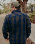 Norris Shirt, Dark Indigo / Green