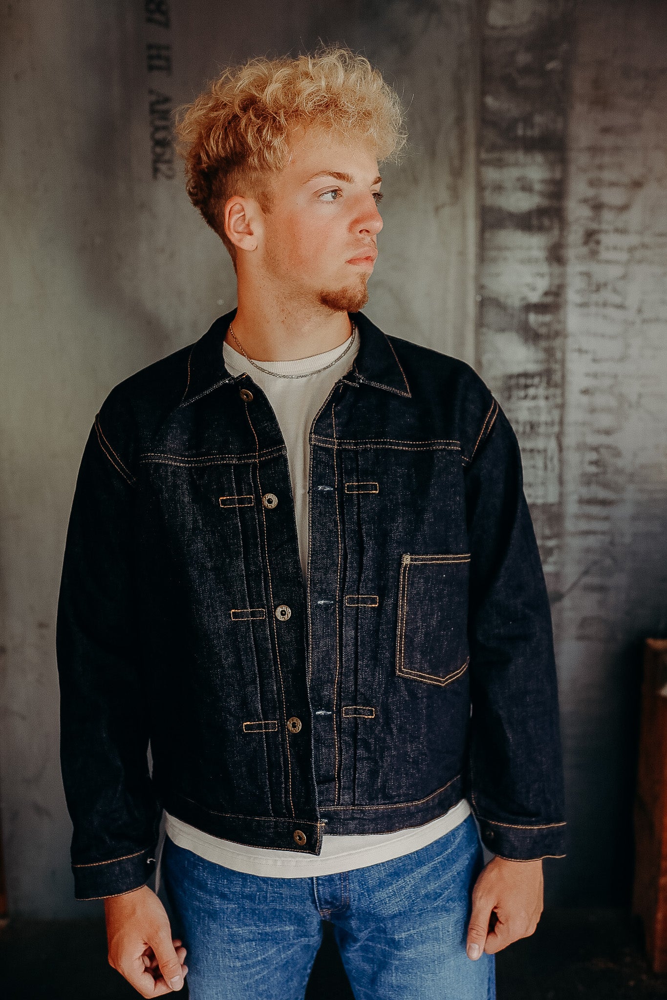 14.8oz Type 1 Denim Jacket- JBGJ1003