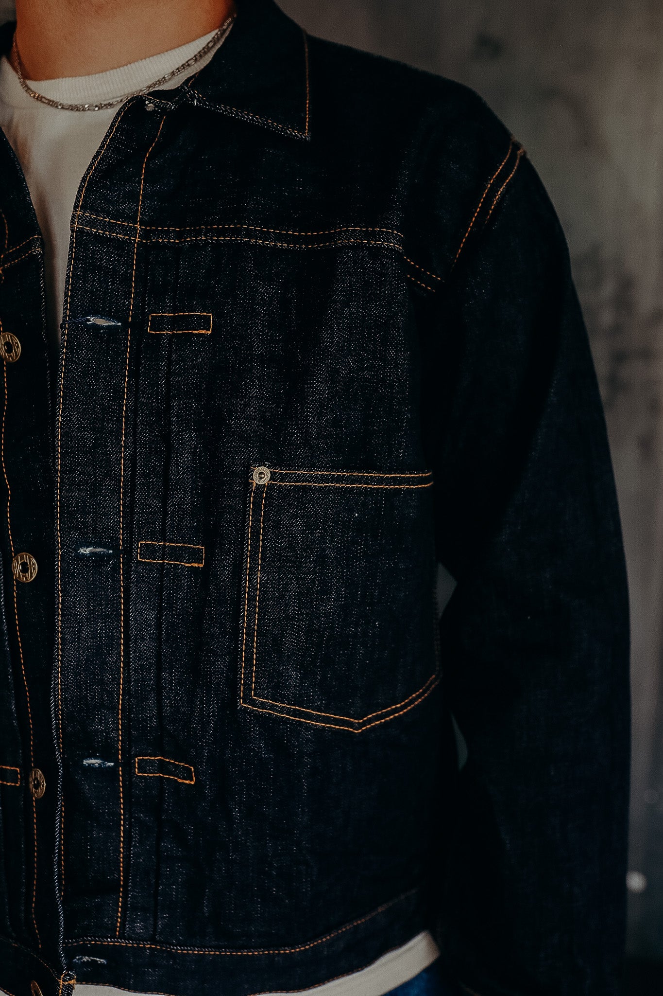 14.8oz Type 1 Denim Jacket- JBGJ1003