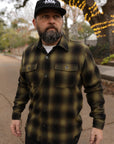 Iconic Shirt 70's Vintage Wool Check Yellow/ Brown/ Black