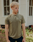 Pima NO Pocket T⁠-⁠Shirt- Military Green