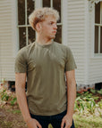 Pima NO Pocket T⁠-⁠Shirt- Military Green