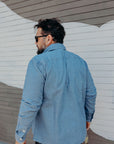 Utility Shirt-Indigo Chambray