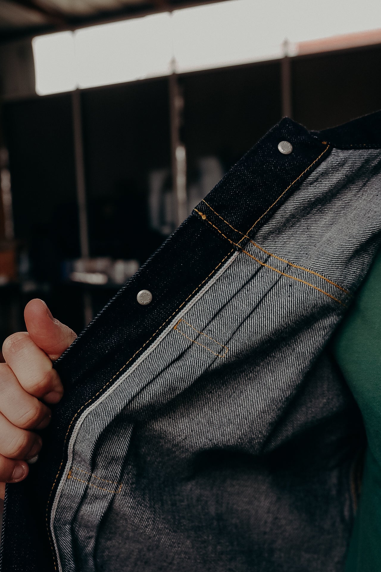 12oz. Denim Jacket-40&#39;s FN-OJ-SD001 Indigo