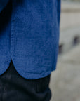 Club Collar Shirt- Indigo Selvedge Broadcloth