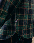 Cotton Tweed Check Double Pocket Shirt- Green  (2229-GR)