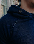 Yarn Dyed Indigo Hoodie - Sashiko (5410-3)