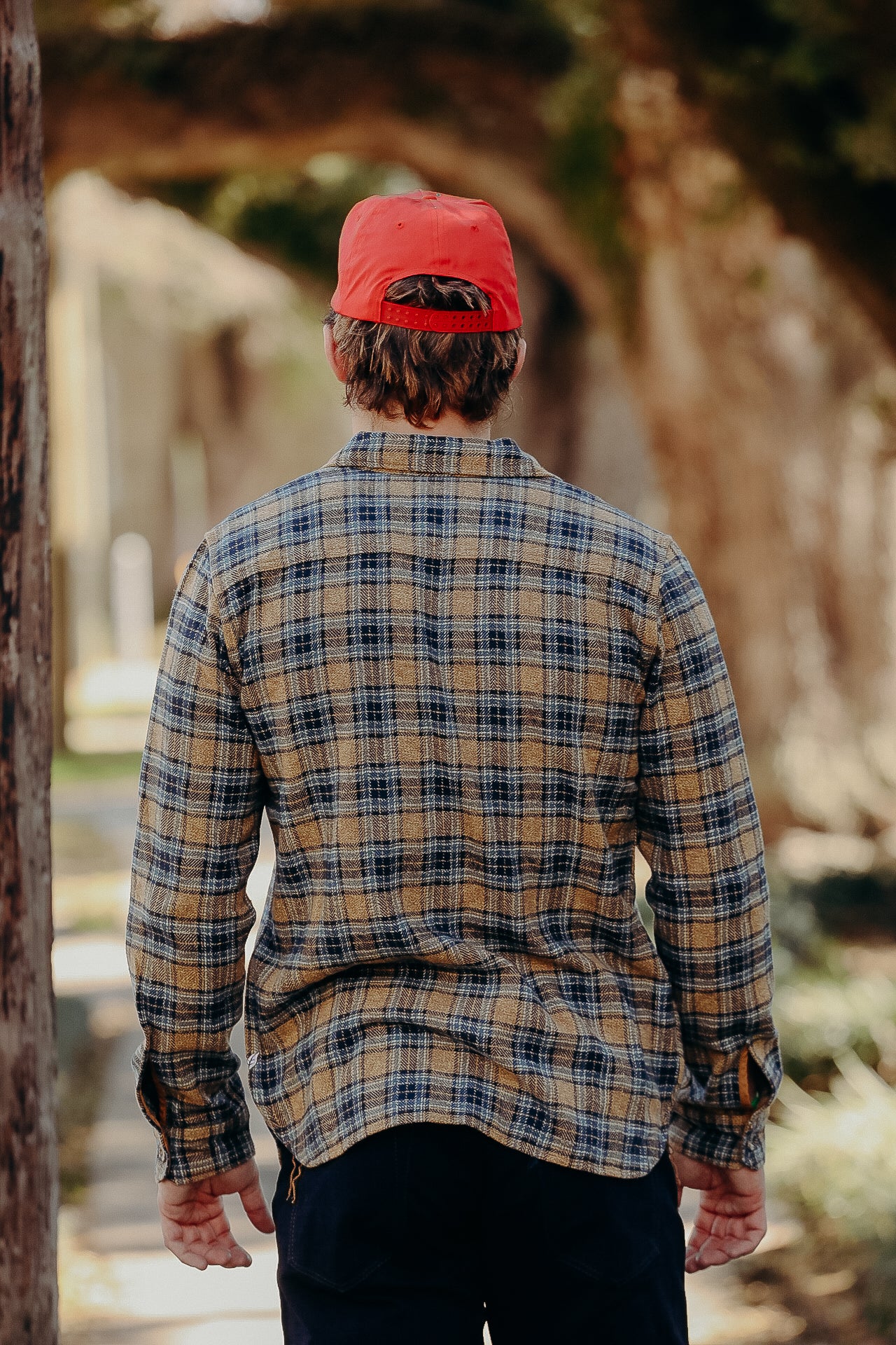 Cotton Tweed Check Double Pocket Shirt- Beige  (2229-BE)