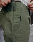 Cotton Moleskin Trousers - Olive (1173-OLV)