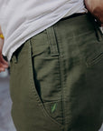 Cotton Moleskin Trousers - Olive (1173-OLV)