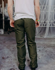 Cotton Moleskin Trousers - Olive (1173-OLV)