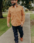 Alamo Cotton Twill Shirt- Brown Sugar