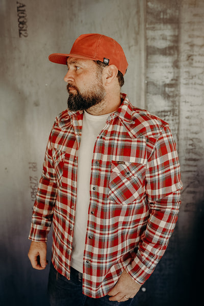 Iron Heart Ultra-Heavy Flannel - IHSH-244-RED - Buffalo Check Red