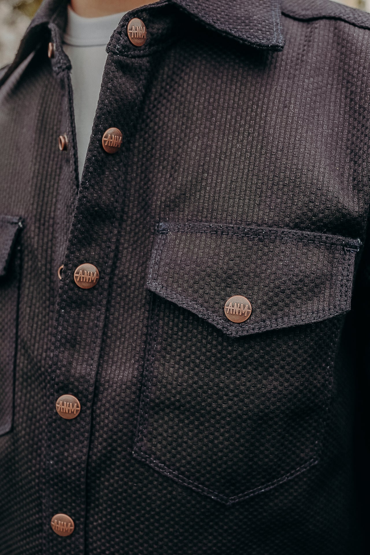 Western Overshirt- Indigo Sashiko