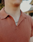 Knit Polo-Clay Pima Cotton