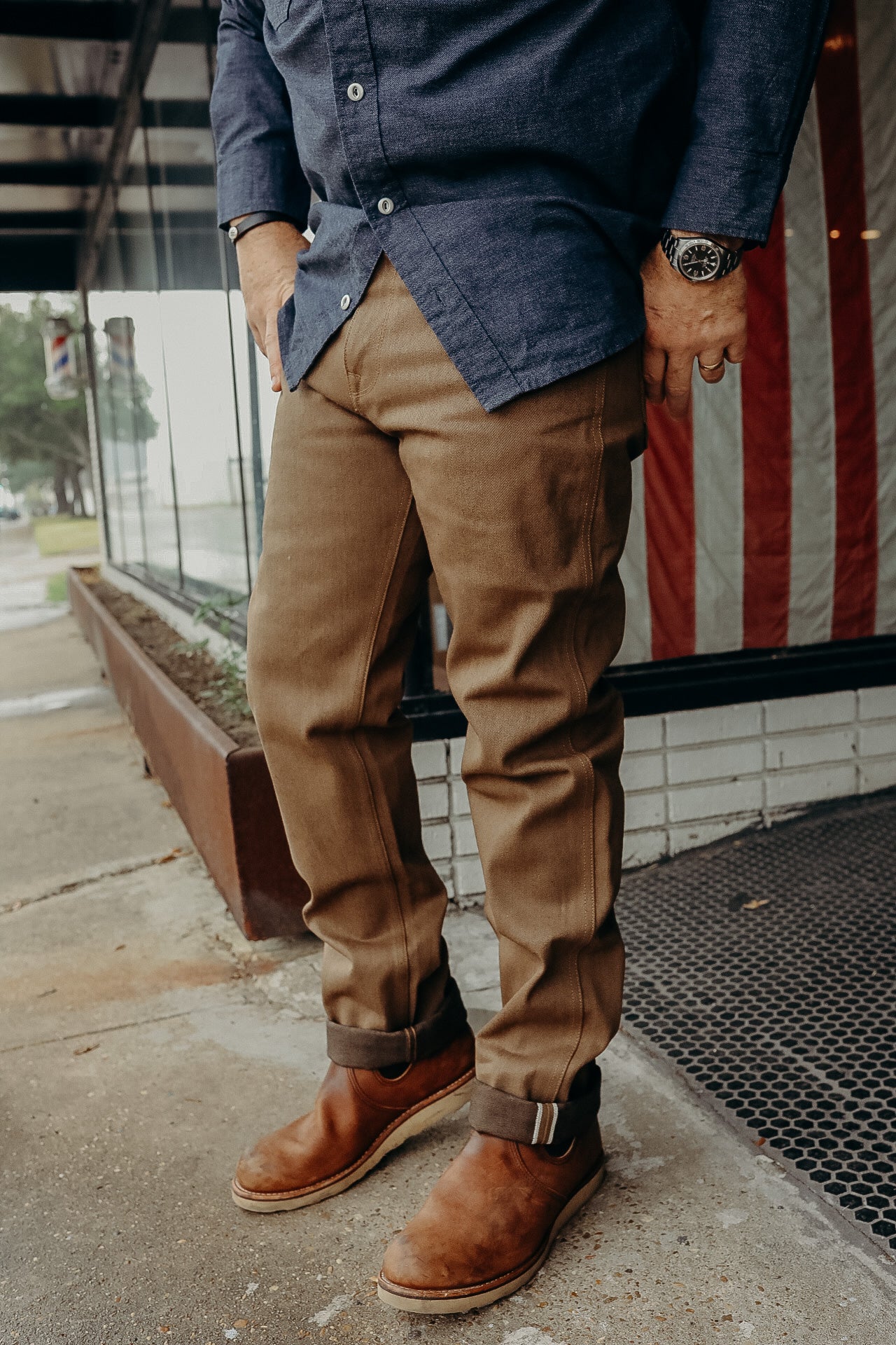 Wilkes Western- 15oz Brown Denim