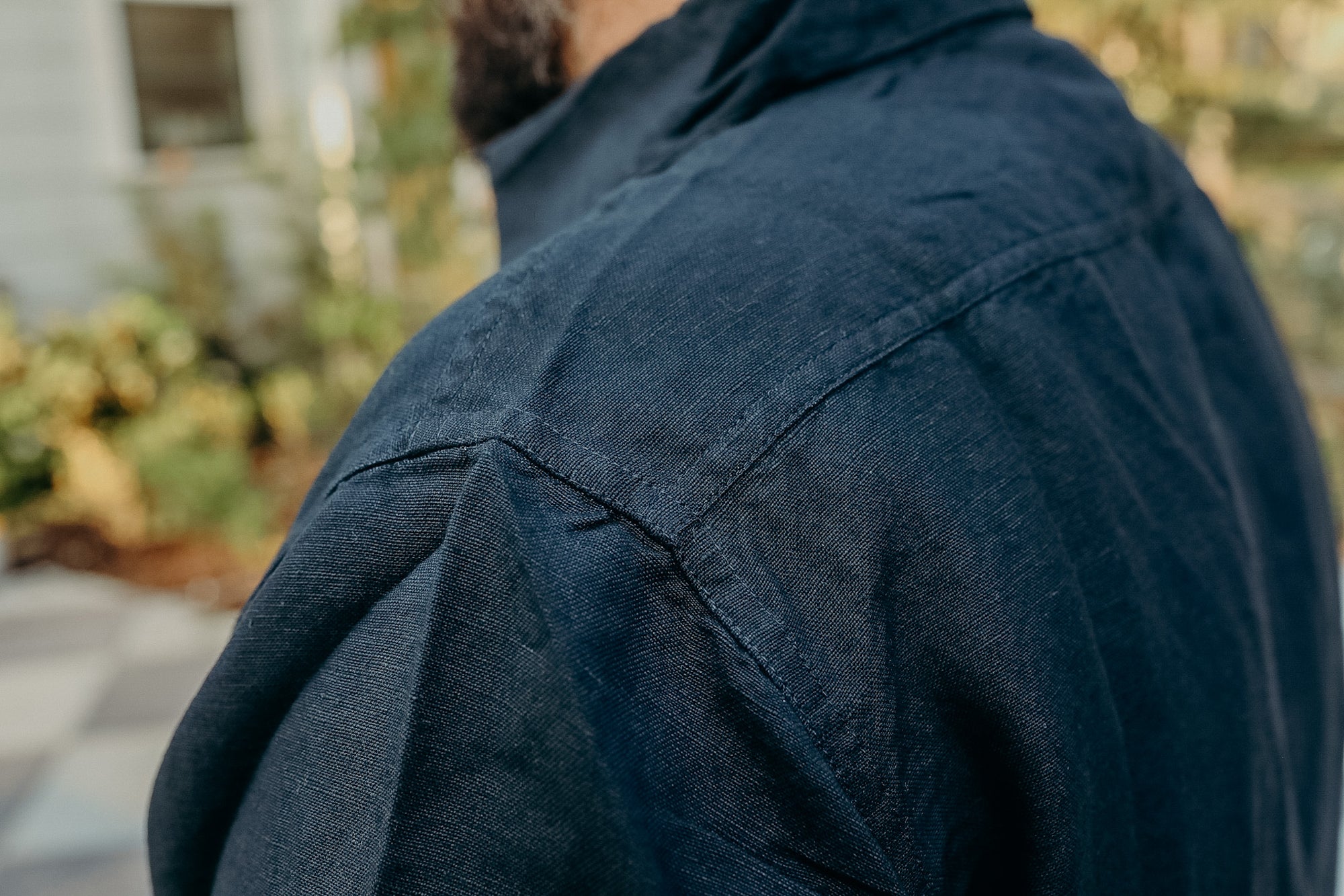 Mechanic Shirt - Midnight Linen/ Viscose