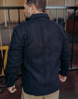 Crosscut Flannel-Black Cotton Twill