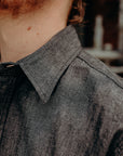 Long Sleeve Work Shirt- Black Chambray (SC29159)