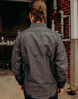 Long Sleeve Work Shirt- Black Chambray (SC29159)