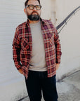 Long Sleeve Work Shirt- Red Twill Check (SC29359)