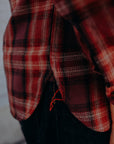 Long Sleeve Work Shirt- Red Twill Check (SC29359)