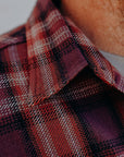 Long Sleeve Work Shirt- Red Twill Check (SC29359)