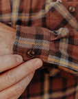 Long Sleeve Work Shirt- Brown Twill Check (SC29362)