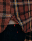 Long Sleeve Work Shirt- Brown Twill Check (SC29362)