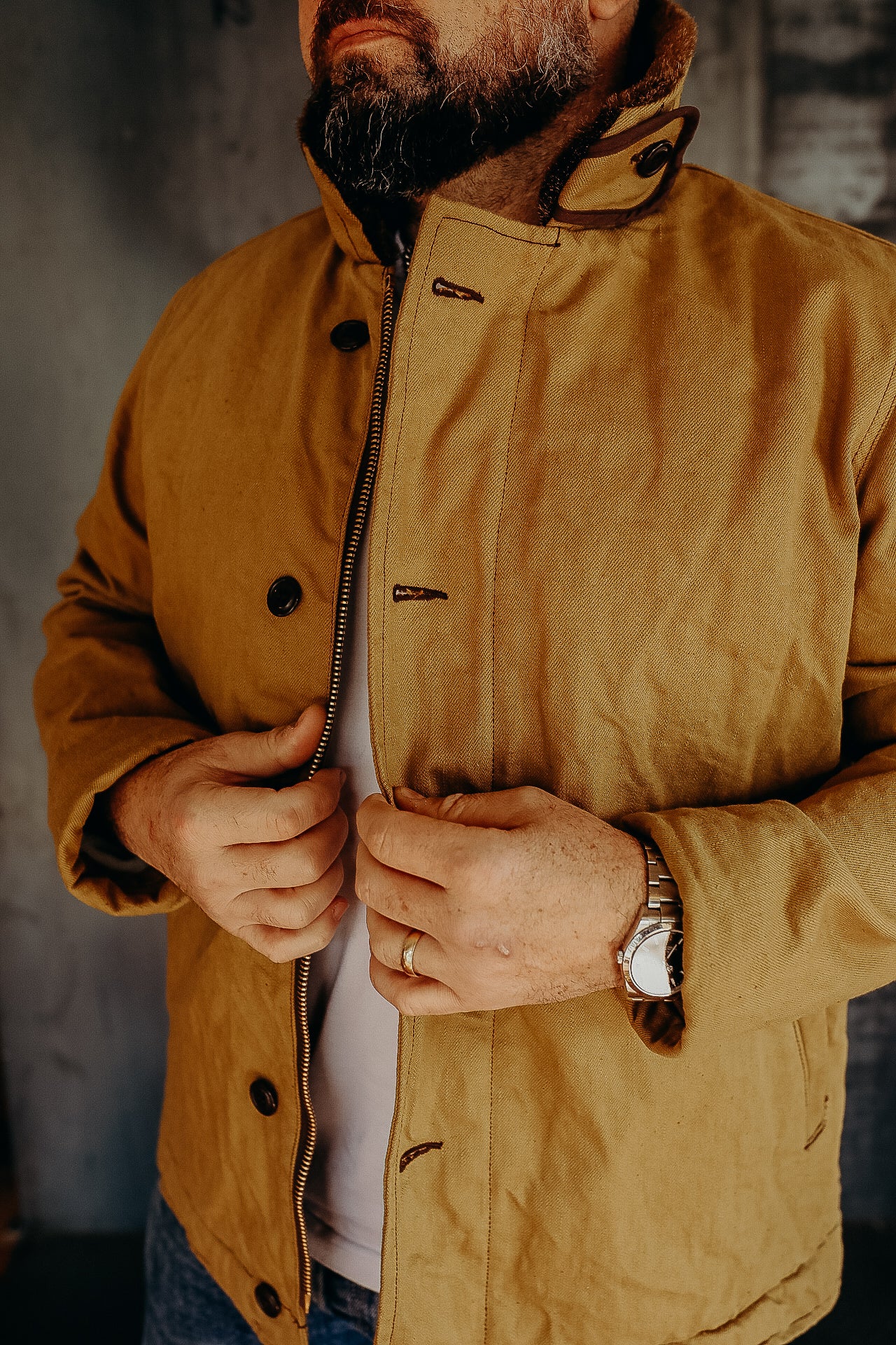 Deck Jacket in Camel