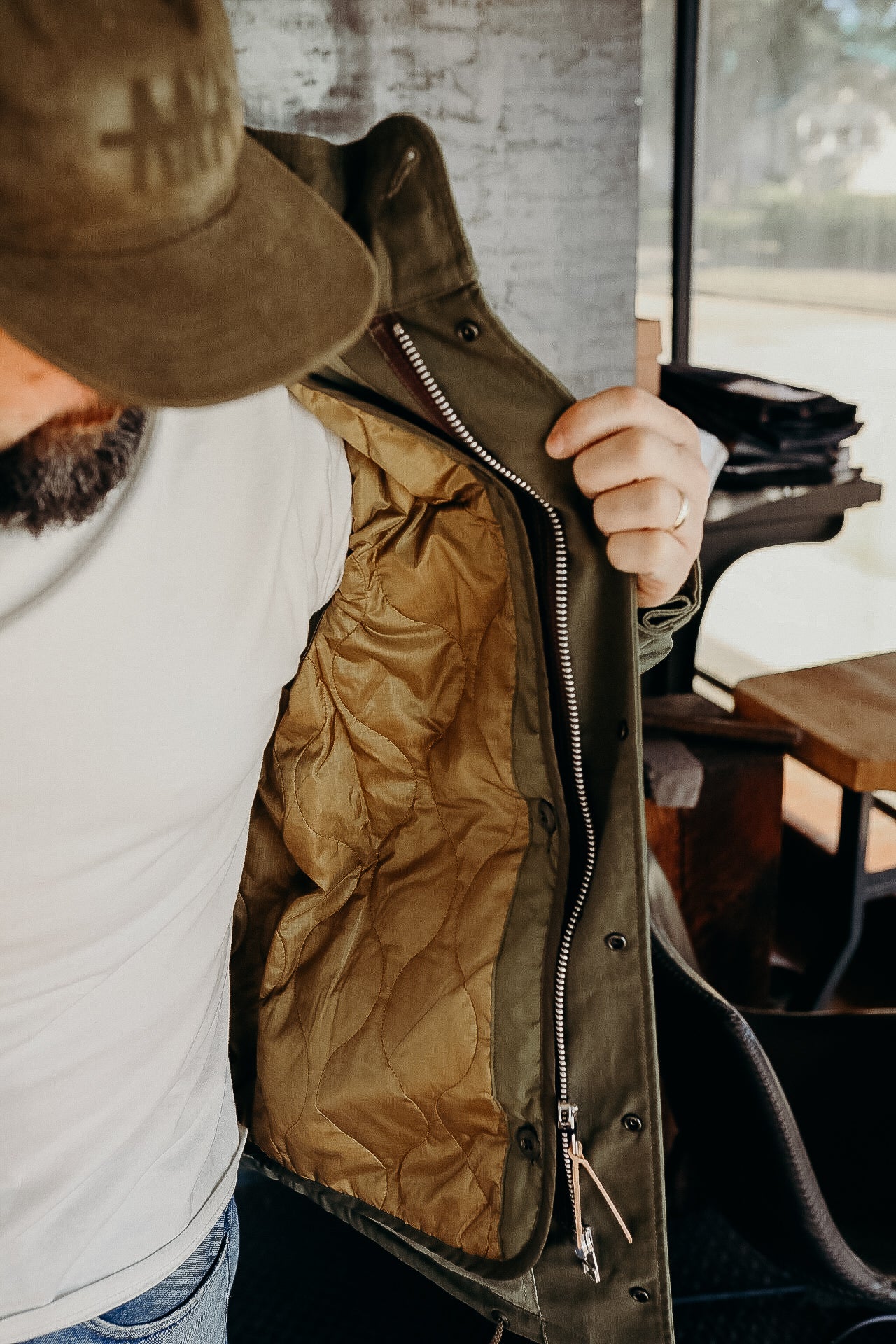 Waxed m65 store field jacket