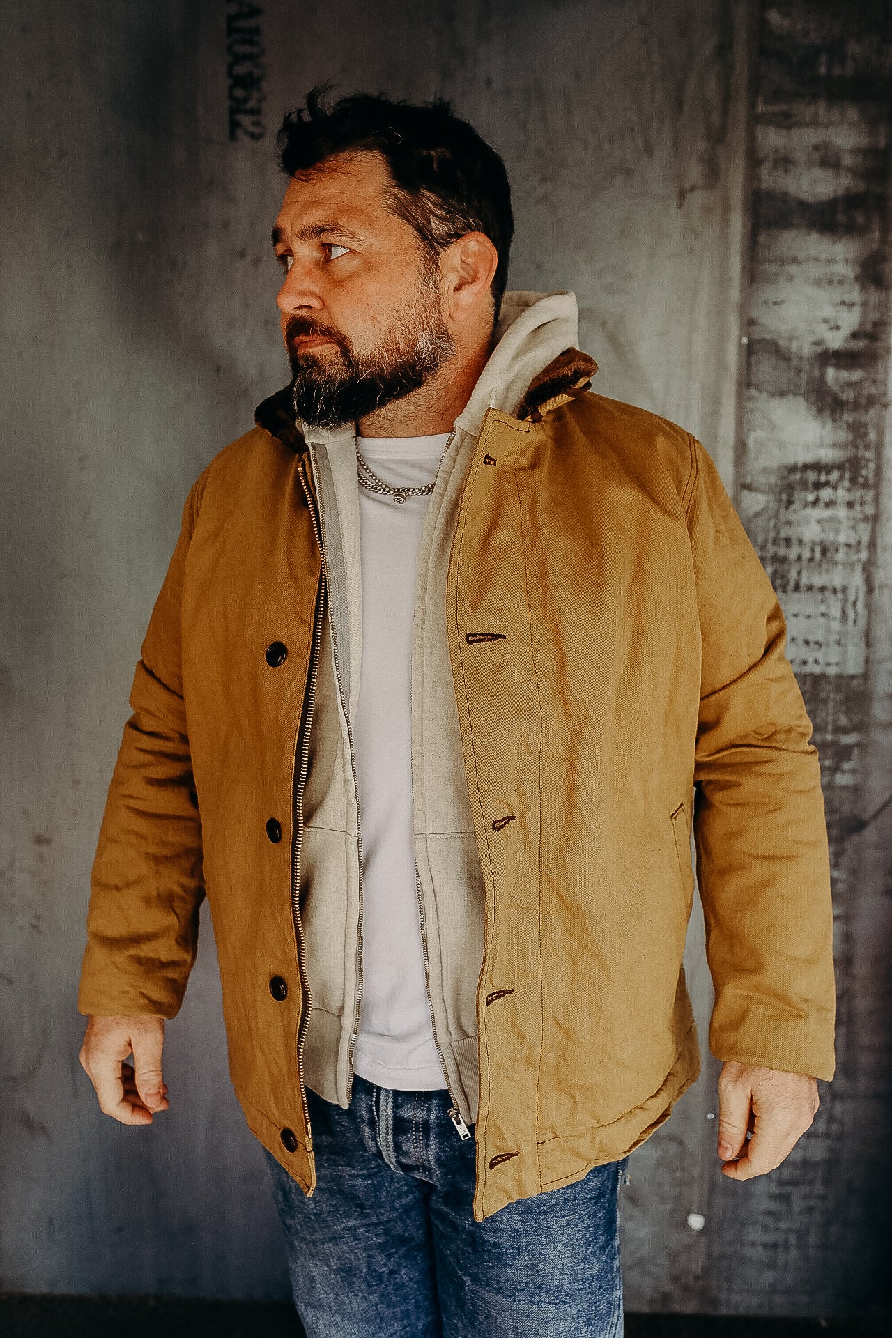 Deck Jacket in Camel