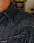 Long Sleeve Western Shirt- Blue Denim (SC28190)