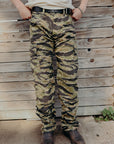 10oz Sateen Camouflage Cargo Pants - Tiger Stripe IH-737-TSC