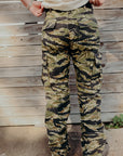 10oz Sateen Camouflage Cargo Pants - Tiger Stripe IH-737-TSC