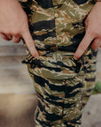 10oz Sateen Camouflage Cargo Pants - Tiger Stripe IH-737-TSC