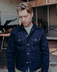 14oz Selvedge Denim Modified Type III Jacket - Indigo/Black IH-526J-142ib