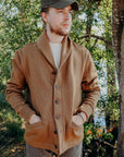 Shawl Sweater Coat - Dark Tan