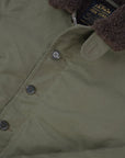 Oiled Whipcord N1 Deck Jacket - Army Green